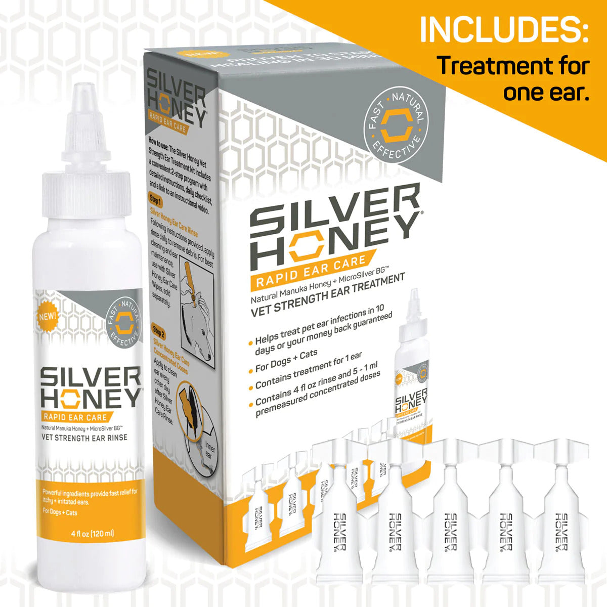 Silver Honey Ear Treatment Kit Heritage Animal Health