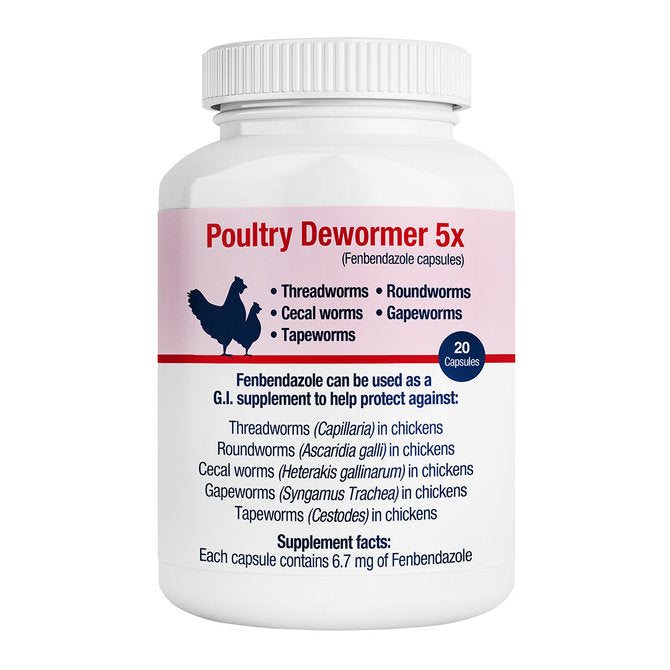 Poultry Dewormer 5X 20ct Heritage Animal Health