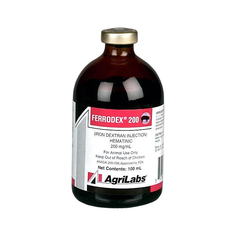 Iron Dextran 200mg/ml 100ml Heritage Animal Health