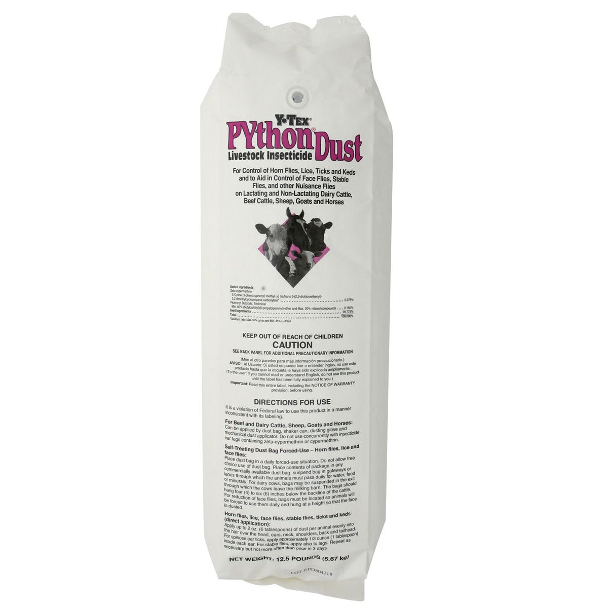 Python Insecticide Dust 12.5lb Heritage Animal Health