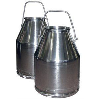 Stainless Steel Milking Bucket with Short Handle: Holds 30 Literst