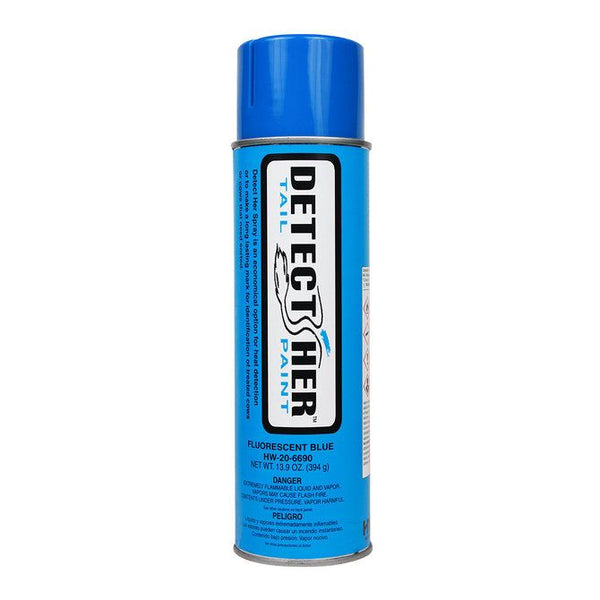 Detect-Her Spray Paint Upright 12oz : Fluorescent Blue