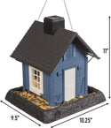 Wild Bird Feeder Small Blue Cottage: Holds 5lbs