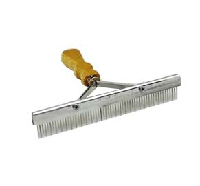Stone Mfg Standard Body Fluffer Comb with Wood Handle