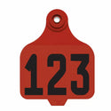Destron Duflex Tags Red 1-25 with Buttons : 25ct