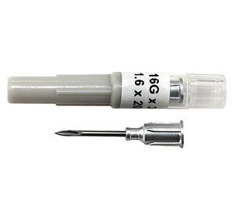 Aspen 16 Gauge x 3/4 inch Aluminum Hub Needles : 100ct