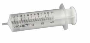 60ml Luerslip ET Syringe w/ Eccentric Tip Two Piece No Rubber Stopper : 30ct