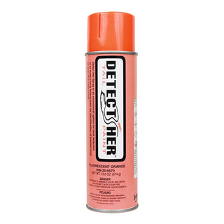 Detect-Her Spray Paint Upright 12oz : Fluorescent Orange
