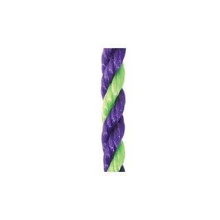 Rope Cattle Halters : Purple with Lime Green Strand