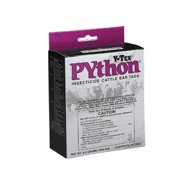 Python II Insecticide Tags : 20ct | Heritage Animal Health