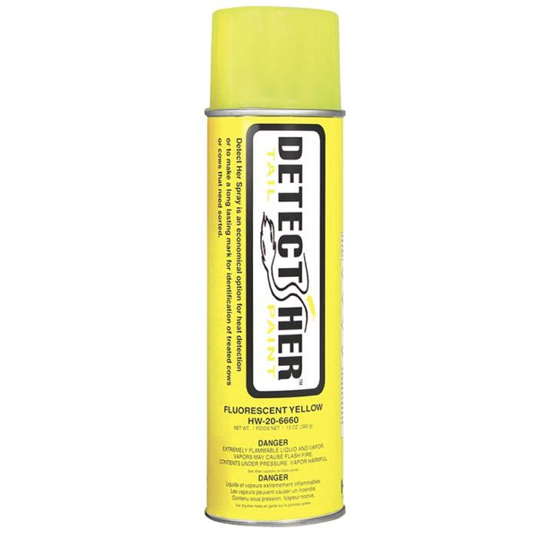 Detect-Her Upright Spray Paint: Fluorescent Yellow
