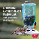 Perky Pet Wild Bird Mason Jar Feeder : Holds 1lb