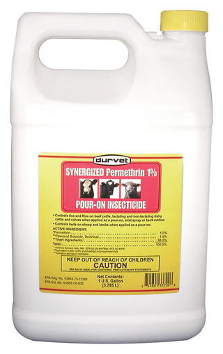 Permethrin 1% Synergized Pour-On : Gallon