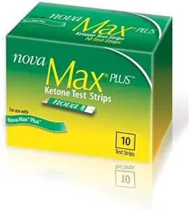 Nova Max Plus Ketone Test Strips : 10ct