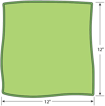 Microfiber Green Towels 12 inch x 12 inch :12ct