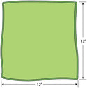 Microfiber Green Towels 12 inch x 12 inch :12ct