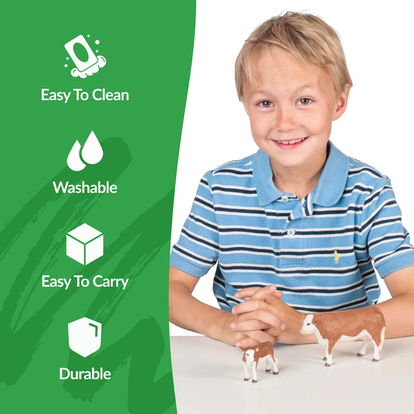 Big Country Toys Hereford Cow & Calf (Bagged)