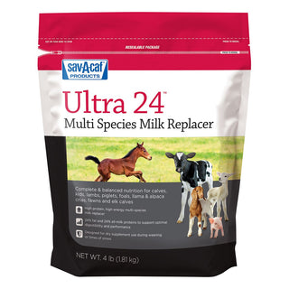 Sav A Caf Ultra 24 Multi Species Milk Replacer : 4lb