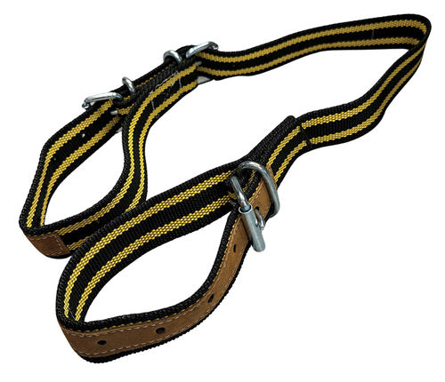 Cow Hobble Adjustable Nylon & Leather Black/Yellow Inc Buckles