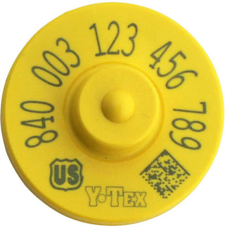 Allflex Global FDX EID 840 Yellow Tag : 20ct