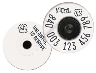 Allflex Global 840 HDX EID White Tags: 50ct