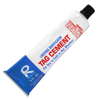 Ruscoe Animal ID Tag Cement : 5oz