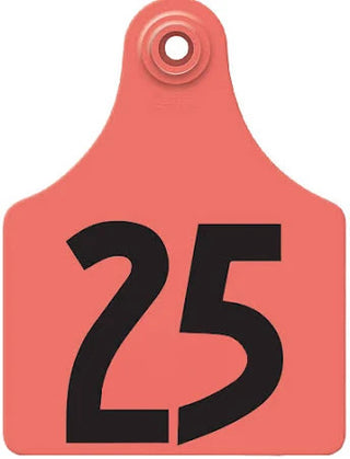 Allflex Red Global Large Numbered Tags 276-300 : Pack of 25