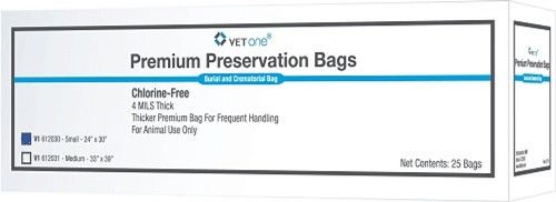 Vetone Premium 4ml Black Cadaver Bags 24" x 30" : 25ct