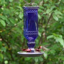 Perky Pet Hummingbird Antique Blue Glass Feeder: 16oz