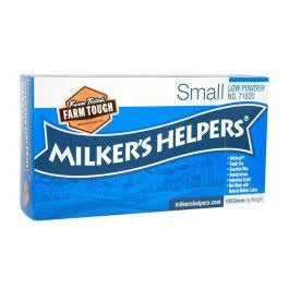 Milkers Helpers Powdered Gloves : Small 100ct