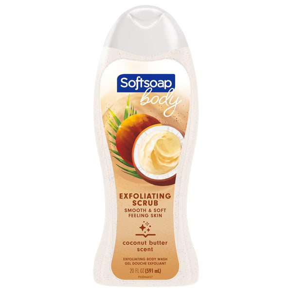 Softsoap Coconut Butterscrub Body Wash : 20oz