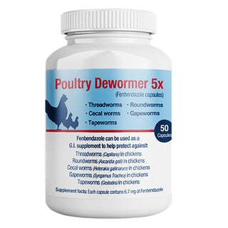 Poultry Dewormer 5X : 50ct