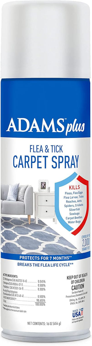 Adams Plus Flea & Tick Carpet Spray : 16oz