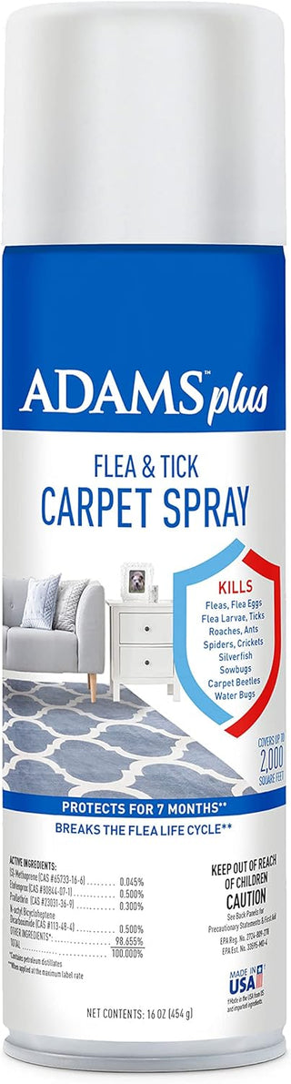 Adams Plus Flea & Tick Carpet Spray : 16oz
