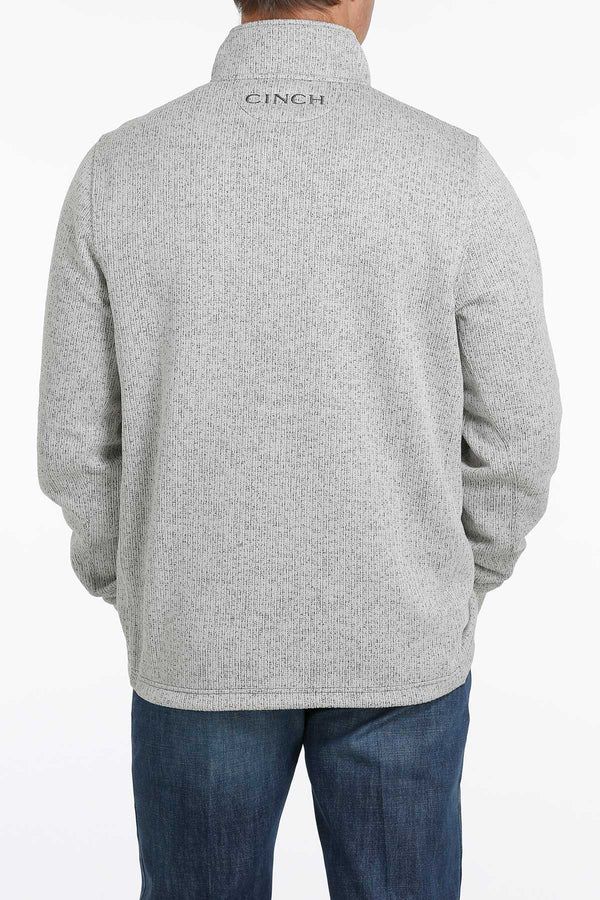 Cinch Men's Sweater Grey 1/4 Zip XLg