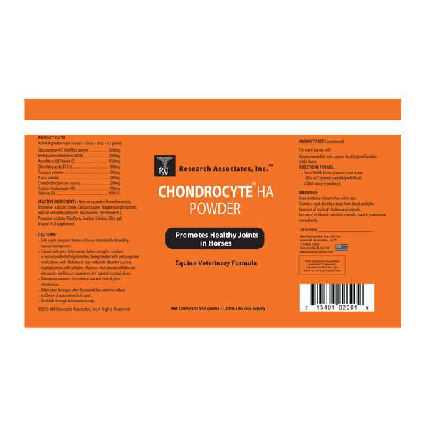 Chondrocyte HA Powder 550gm  : 45 Day