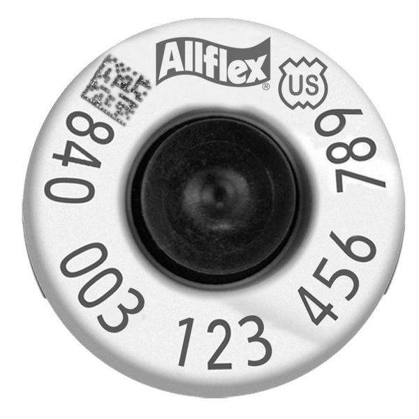 Allflex Global 840 HDX EID White Tags : 1000ct