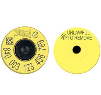 Allflex Global FDX EID 840 Yellow Tag : 20ct