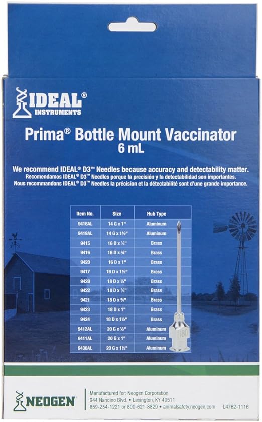Neogen Prima Premium Syringe Adjustable Dose BMV 5-6ml