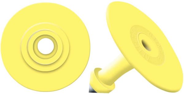 Allflex Global Yellow Small Female with Male Blank Buttons :25ct