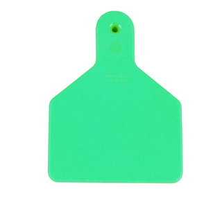 Z Tag No Snag Cow Tags: Blank- Pack of 100 Green