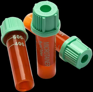 Microtainer Amber with Green Top Lithium Heparin Blood Tube : 50ct