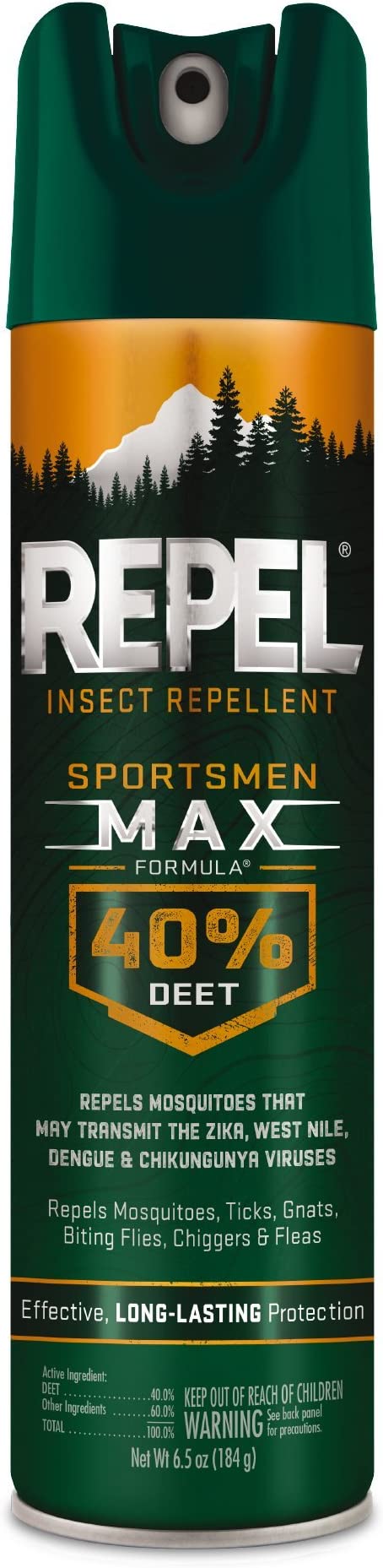 Repel Sportsmen Max 40% Deet : 6.5oz