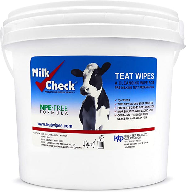 Milk Check Teat Wipes : 700ct