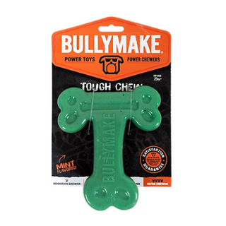BullyMake Green T-Bone Mint Flavored Toy