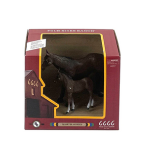 Big Country Toys 6666 Quarter Horse Mare & Colt Set