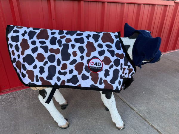 4-D Ag Cow Print Calf Jacket : Large