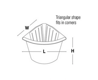High Country Plastics Corner Feeder with Insert : 32