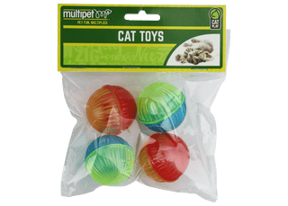 Lattice Ball Cat Toy : 4 Pack