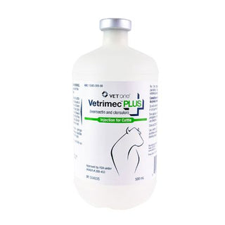 Vetone Vetrimec Plus (Ivermectin-Clorsulon) Injectable : 500ml